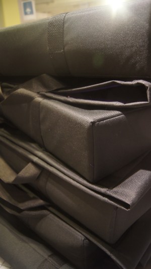 foam padded canvas totes