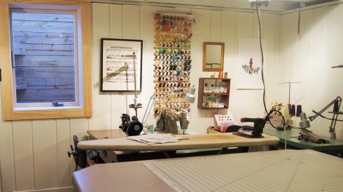 garden level sewing studio