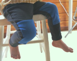 Recycled cotton leggings for boy or girl